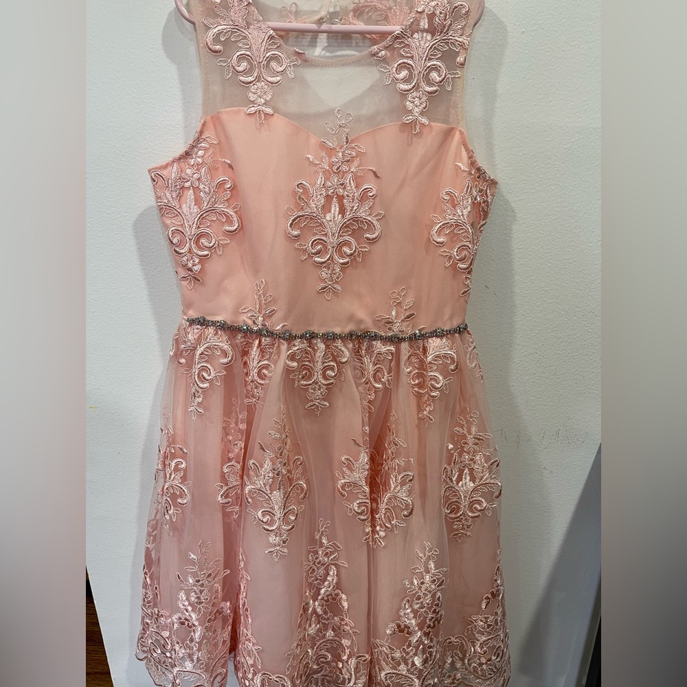 Rare editions Formal Girls pink dress size 14